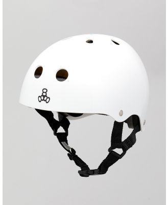 Triple 8 White Gloss Helmet