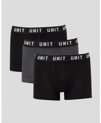 Unit Men's Short Bamboo Trunks Underwear in Black