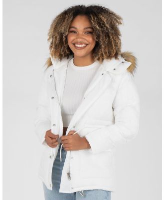 Used Women's Sian Hooded Puffer Jacket in White