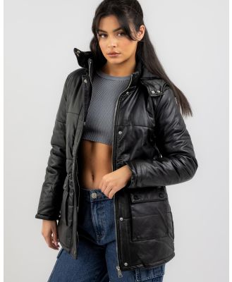 Used Women's Wannabe Hooded Jacket in Black