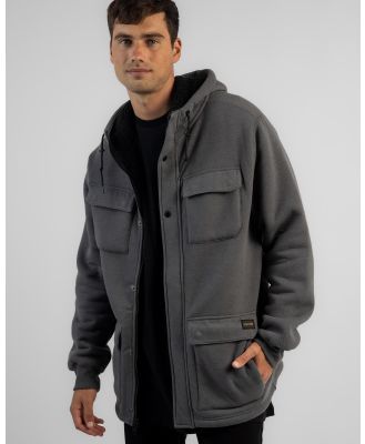 Volcom Men's A4 Bonded Zip Hooded Jacket in Black