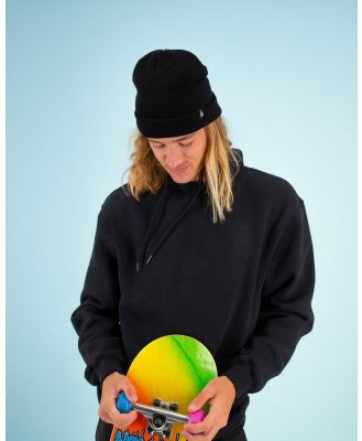 Volcom Men's Shore Leave Cuff Beanie Hat in Black