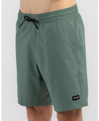 Volcom Men's Stones Hybrid Elastic Waist Shorts in Green