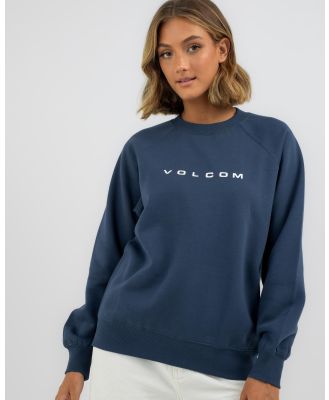 Volcom Women's Get More Ii Sweatshirt in Navy