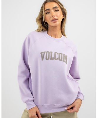 Volcom Women's Get More Ii Sweatshirt in Purple