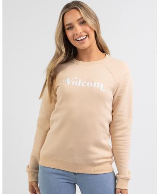 Volcom Women's Get More Sweatshirt in Natural
