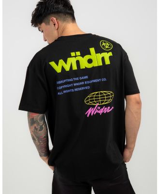 Wndrr Men's Illegible Box Fit T-Shirt in Black