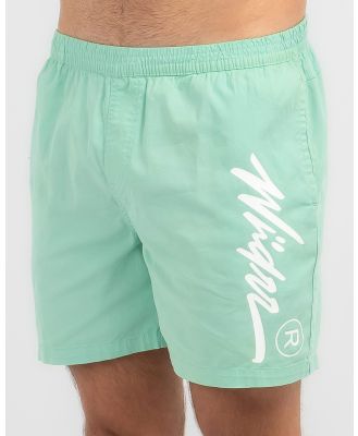 Wndrr Men's Offend Beach Shorts in Green