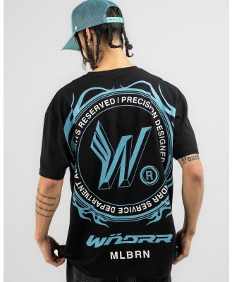 Wndrr Men's Repeat Box Fit T-Shirt in Black