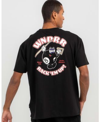 Wndrr Men's Snooker Box Fit T-Shirt in Black