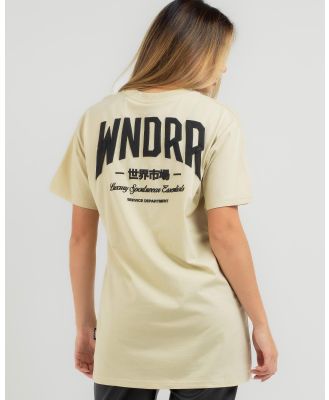 Wndrr Women's Half Pace T-Shirt in Brown