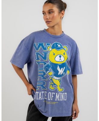 Wndrr Women's Precinct Vintage T-Shirt in Bleach Denim