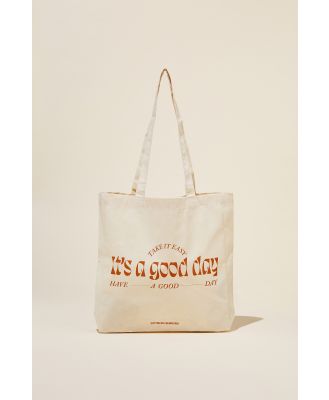 Cotton On Foundation - Foundation Adults Organic Tote Bag - It's a good day