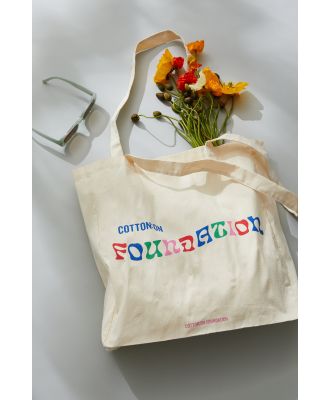 Cotton On Foundation - Foundation Body Recycled Tote Bag - Foundation wave