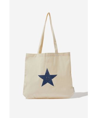 Cotton On Foundation - Foundation Factorie Tote Bag - Navy star