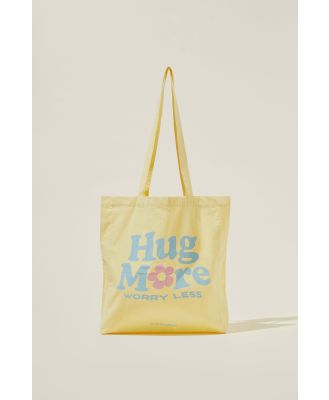 Cotton On Foundation - Foundation Typo Organic Tote Bag - Hug more