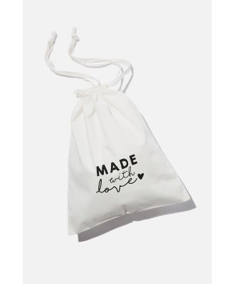 Cotton On Kids - Baby Gift Bag - White/made with love