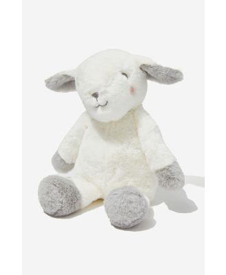Cotton On Kids - Baby Snuggle Toy - Dark vanilla sheepy