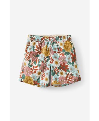 Cotton On Kids - Bailey Board Short - Barber blue/floral