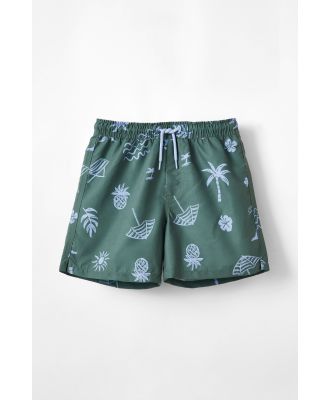 Cotton On Kids - Bailey Board Short - Swag green/beach club