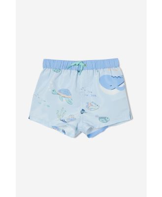 Cotton On Kids - Bailey Swim Short - Frosty blue/sea creatures