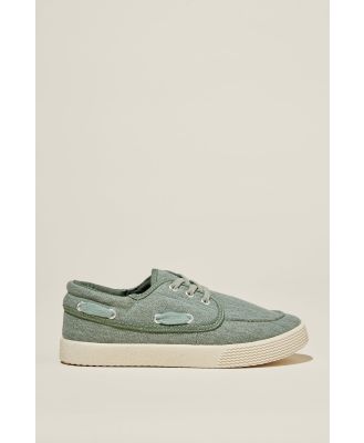 Cotton On Kids - Billy Boat Shoe - Swag green