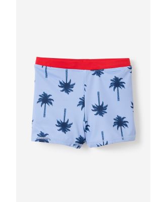 Cotton On Kids - Billy Boyleg Swim Trunk - Dusk blue/in the navy palm