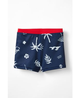 Cotton On Kids - Billy Boyleg Swim Trunk - In the navy/beach