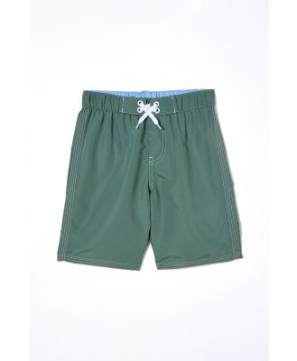 Cotton On Kids - Bobby Board Short - Swag green/white stitch