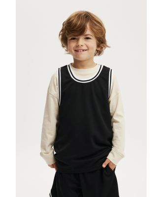 Cotton On Kids - Braxton Basketball Tank - Black