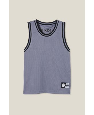 Cotton On Kids - Braxton Basketball Tank - Steel