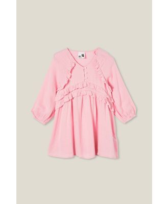 Cotton On Kids - Bronte Long Sleeve Dress - Blush pink