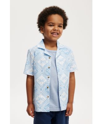 Cotton On Kids - Cabana Short Sleeve Shirt - Dusk blue/tile palm