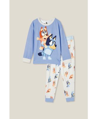 Cotton On Kids - Chuck Long Sleeve Pyjama Set Licensed - Lcn blu dusk blue/bluey let's play
