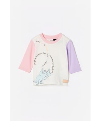 Cotton On Kids - Dr Seuss Jamie Long Sleeve Tee - Lcn drs vanilla/horton quote