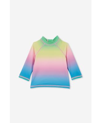 Cotton On Kids - Freddie Rash Vest - Neon rainbow ombre