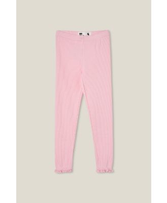 Cotton On Kids - Huggie Tights - Blush pink waffle