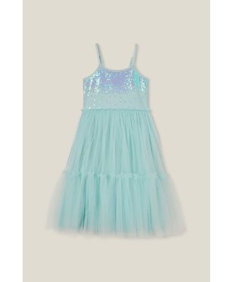 Cotton On Kids - Iris Dress Up Dress - Barber blue/gradient sparkle