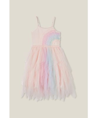 Cotton On Kids - Iris Dress Up Dress - Crystal pink/rainbow