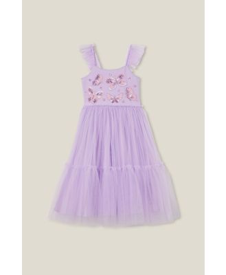 Cotton On Kids - Iris Dress Up Dress - Lilac drop/flower butterflies