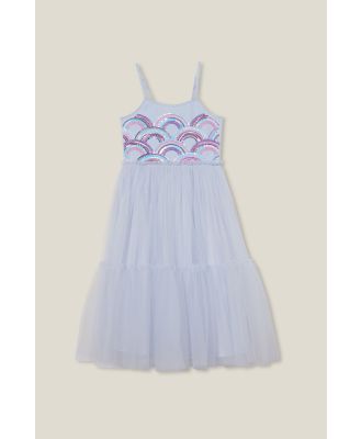 Cotton On Kids - Iris Dress Up Dress - Morning blue/rainbows