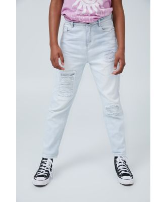 Cotton On Kids - Ivy Mom Jean - Bleach wash