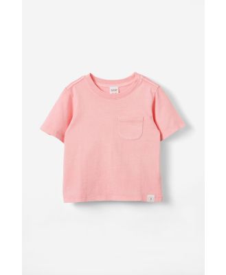 Cotton On Kids - Jamie Short Sleeve Graphic Print Tee - Coral dreams wash