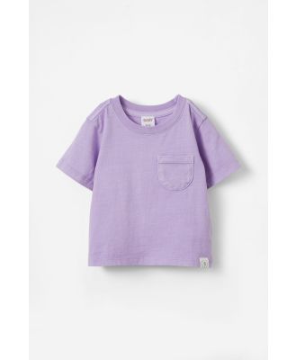 Cotton On Kids - Jamie Short Sleeve Graphic Print Tee - Lilac drop wash