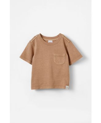 Cotton On Kids - Jamie Short Sleeve Graphic Print Tee - Taupy brown wash