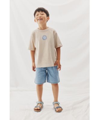 Cotton On Kids - Jonny Short Sleeve Graphic Print Tee - Rainy day/find fun in the everyday