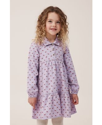 Cotton On Kids - Josie Denim Dress - Lilac drop/bonnie ditsy