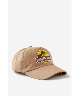 Cotton On Kids - Jurassic Park Kids Cap - Lcn uni jurassic park/taupy brown