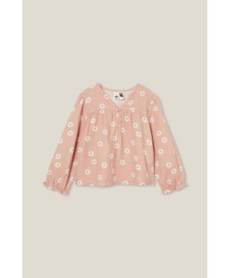 Cotton On Kids - Kaya Long Sleeve Top - Zephyr/demi daisy