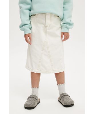 Cotton On Kids - Kendall Denim Skirt - Ecru